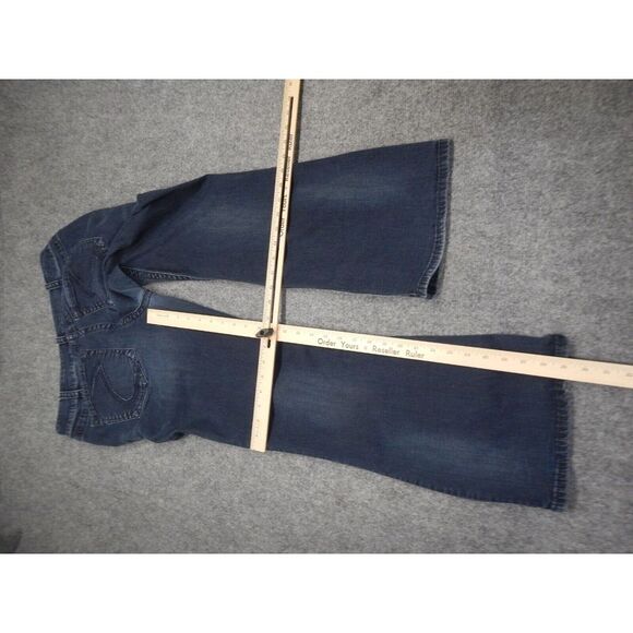 Silver Suki Bootcut Jeans Womens Size 33x30 Blue Dark Wash Denim Mid Rise - Picture 10 of 11